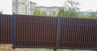 Купить распашные ворота из штакетника Похвистнево, цена от 2700 руб.