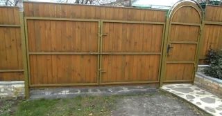 Купить распашные ворота деревянные Похвистнево, цена от 2700 руб.